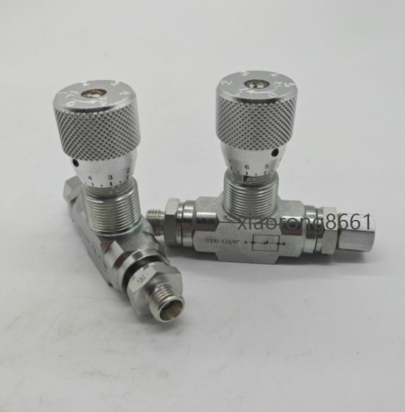 2X Flow Control bidirectional hydraulic restrictor valve STB-G3/8 +L08 connector