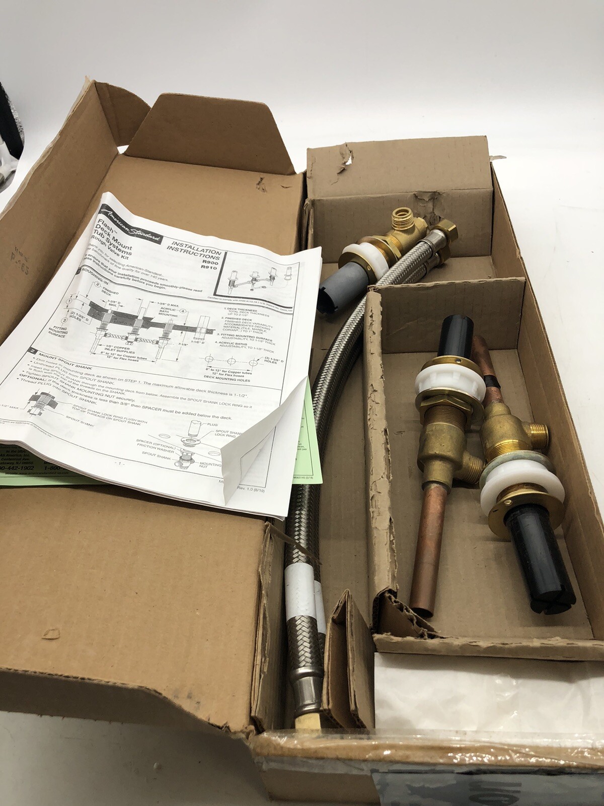 American Standard® R900 Flash Roman Tub Filler Universal Rough-in Valve