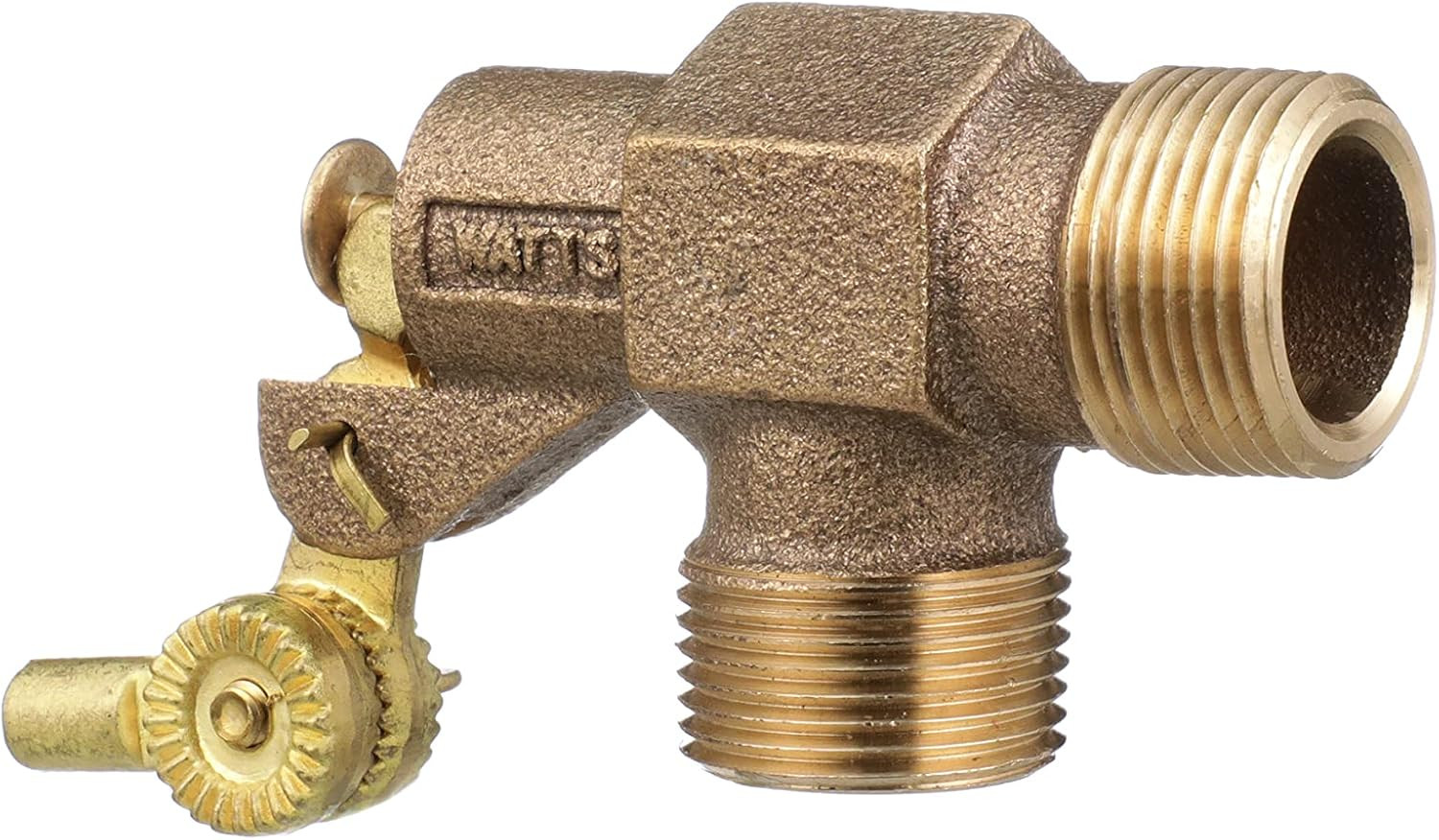Bronze Float Valve Male NPT Inlet Outlet Machined Flange Serrated Arms