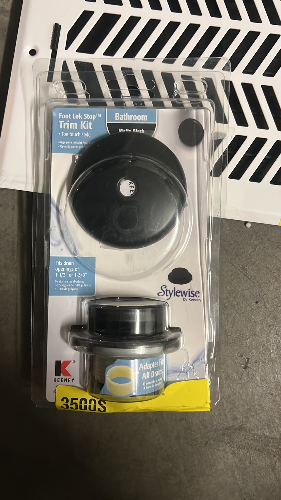 Keeney Foot Lock Lok Trim Kit Tub Drain Oil Rubbed Bronze Finish 1.5″ K826-66VB