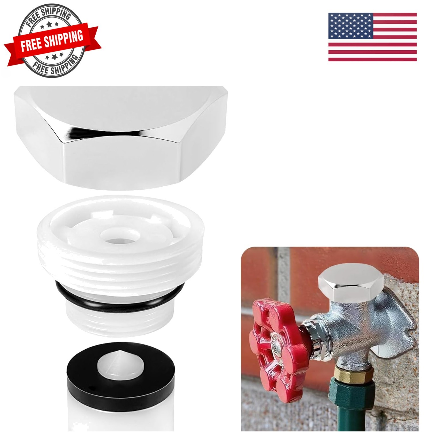 Vacuum Breaker Repair Kit VACVBKX1B, Compatible with ASSE 1019-A Outdoor Anti…