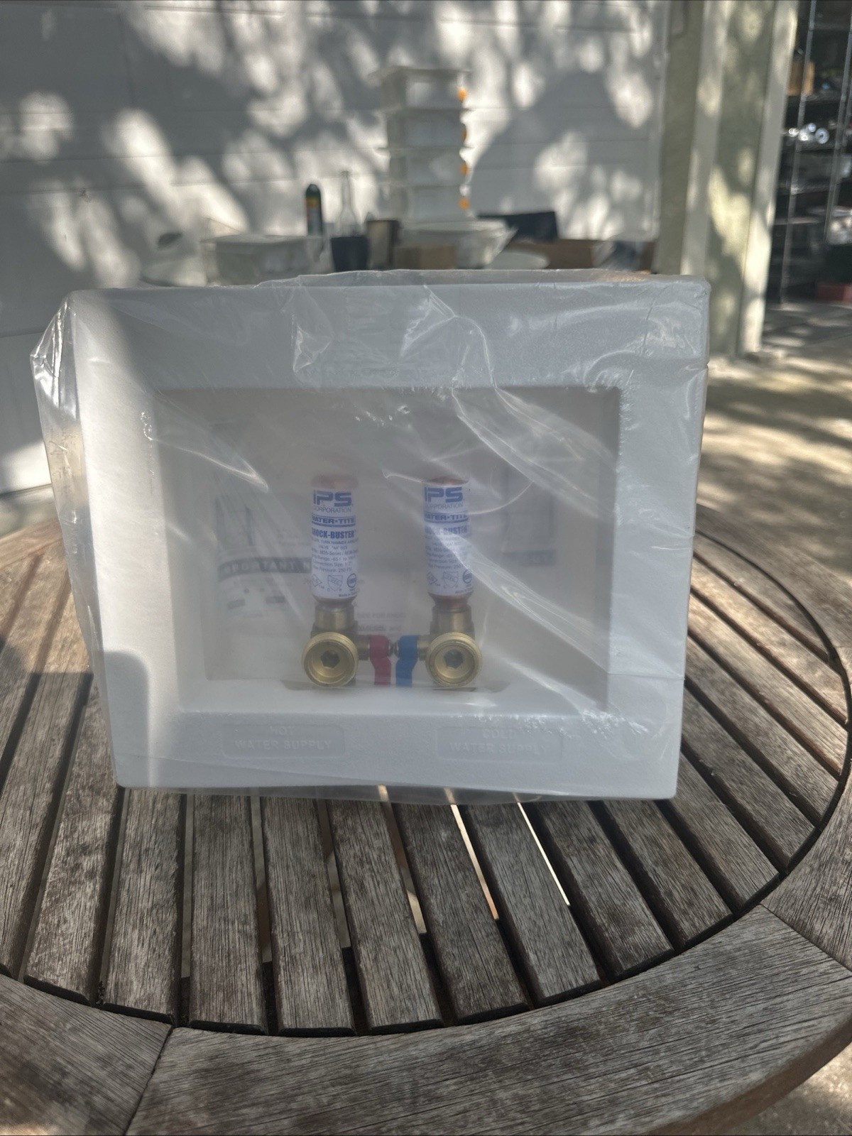 NEW IPS Water-Tite W2711HA 81998 Dual Drain Washer Outlet Box Hammer Arrestor