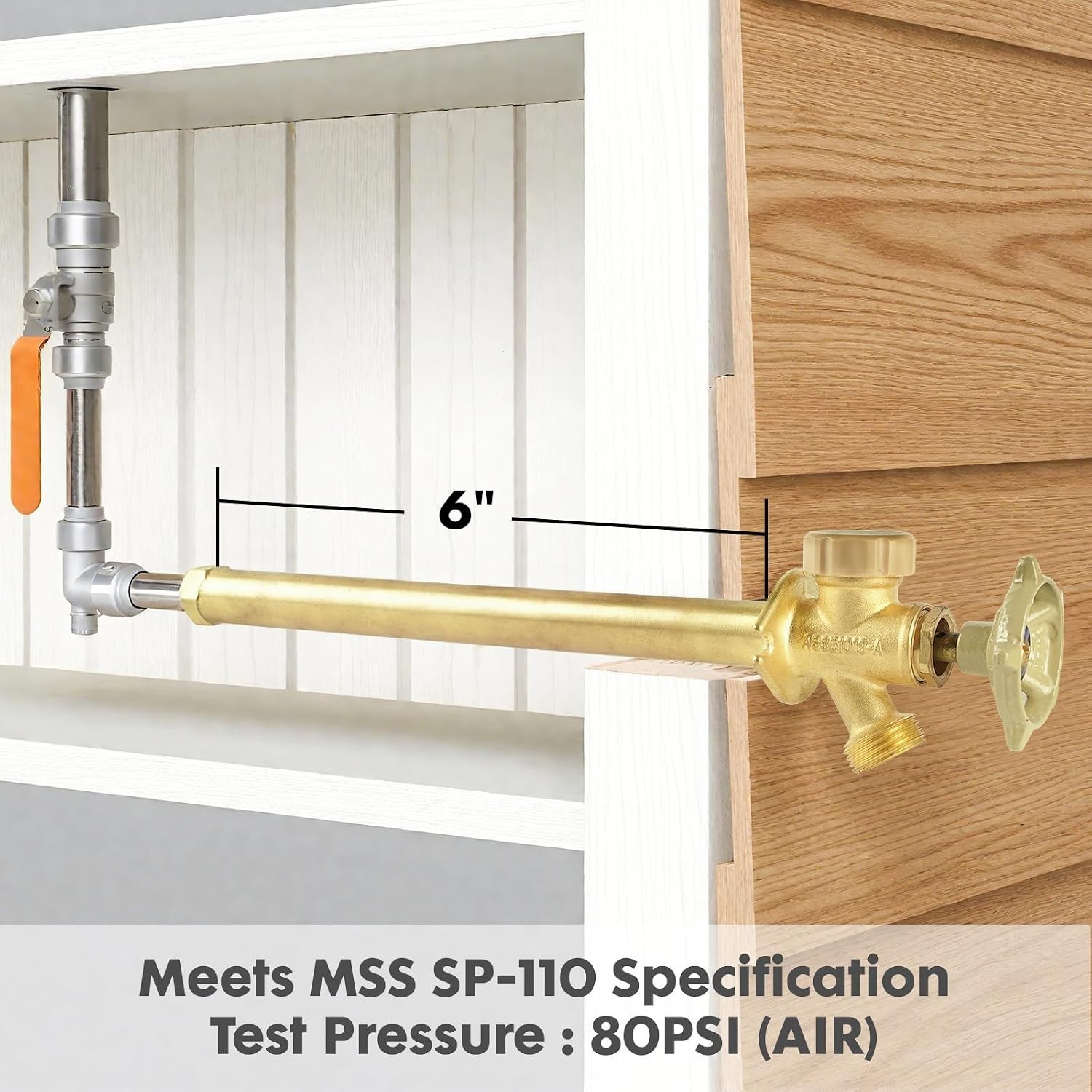 Outdoor Brass Frost-Proof Sillcock Valve