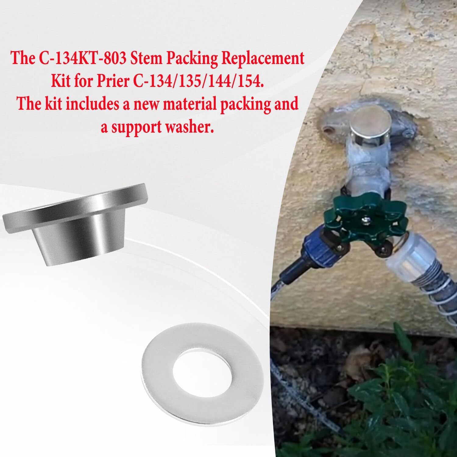 Stem Packing Kit C-134KT-803 for Prier Wall Hydrants C-134/135/144/154/434/P-164