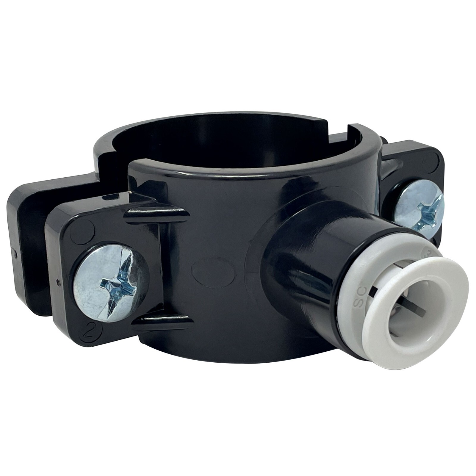 Metpure Water Drain Saddle Valve 3/8″ Quick Connect for Under-Sink RO System