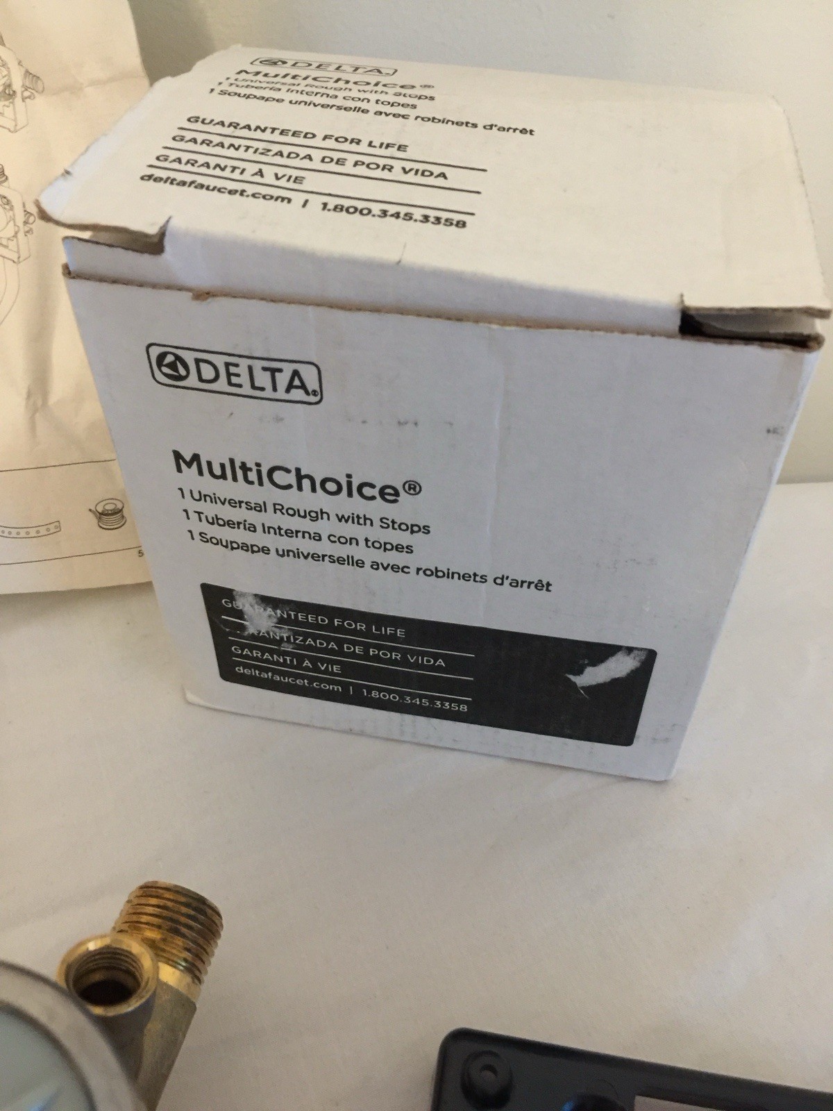 NWT Delta Multi Choice 1 Universal Value Rough In R10000-UNWSHF New Unused