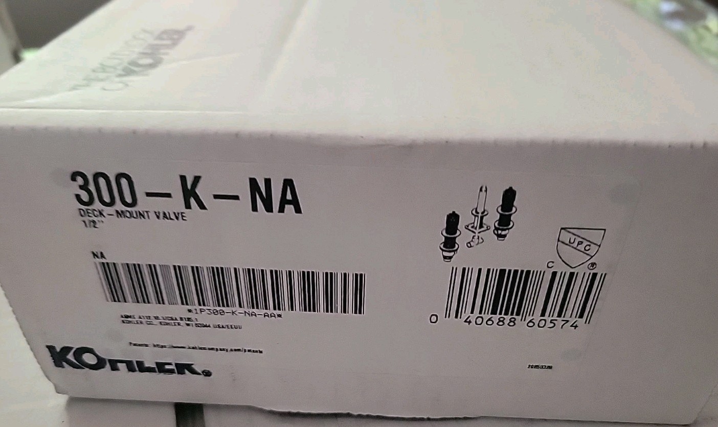 Kohler K-300-K-NA 1/2″ Ceramic High-Flow Faucet Valve System