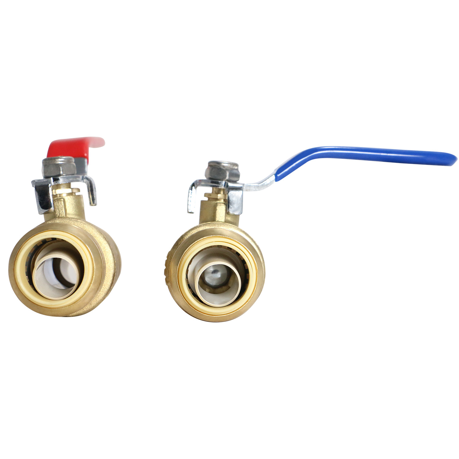 10 Pcs. 3/4″ Push Fit Ball Valve Hot and Cold, Lead Free Brass, 28-2-3&4=10