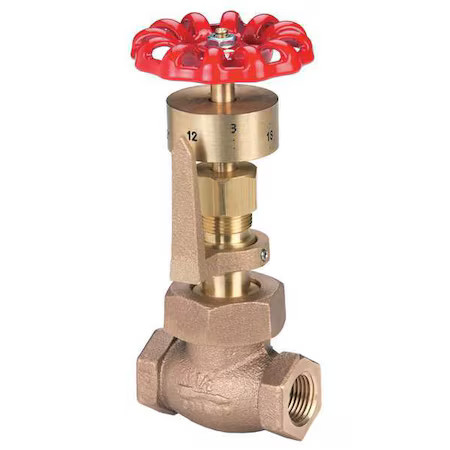 United Brass Works 293980 Gate Valve, 1/2 In., Fnpt, Bronze