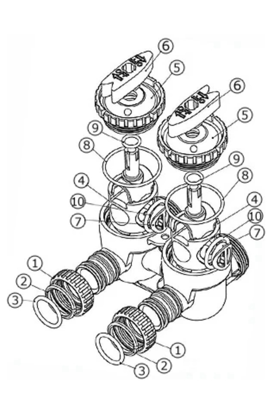 Clack WS1 V3006 Bypass 1” Valve