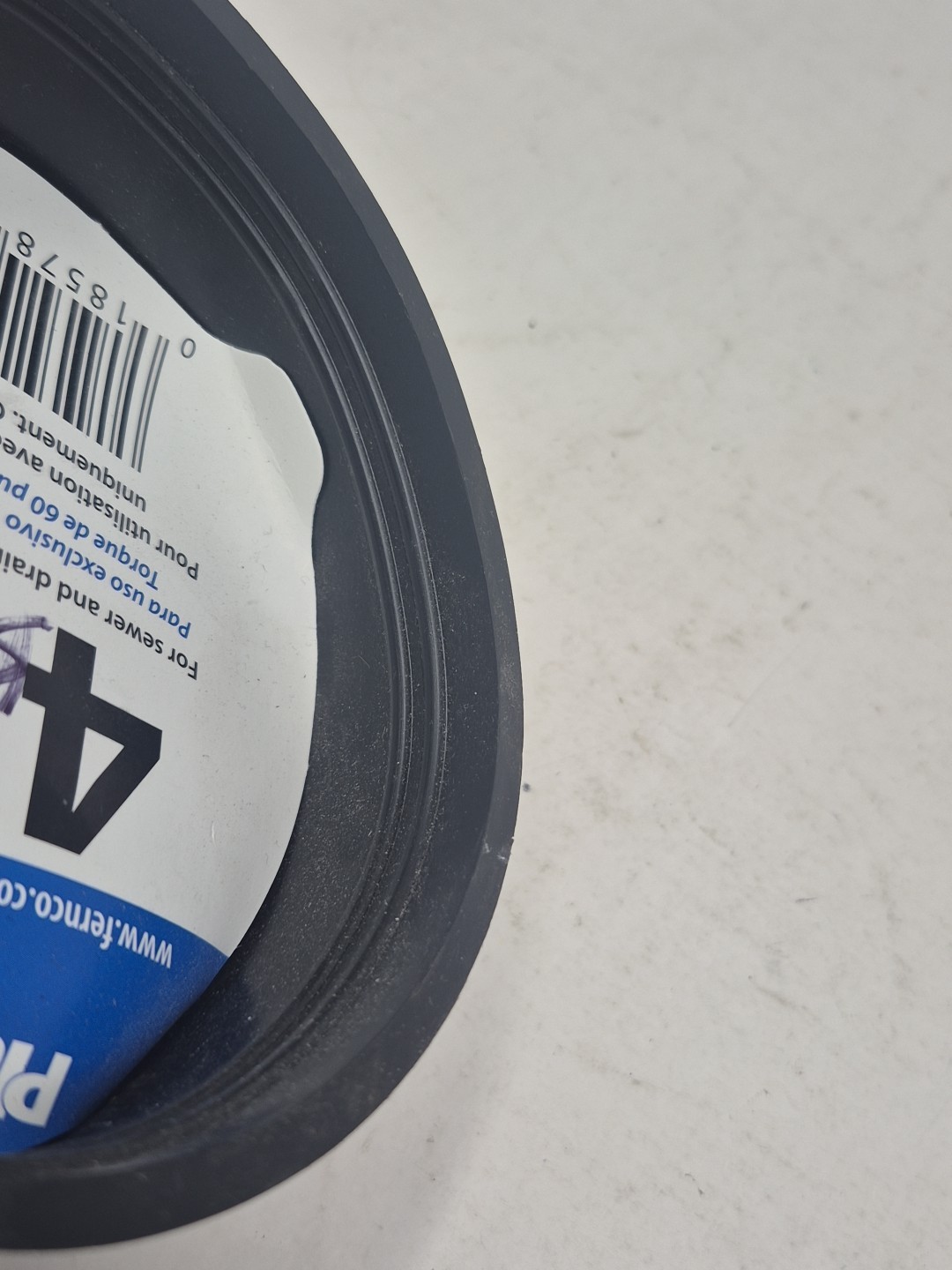 Fernco 4 In. Flexible Slip PVC Cap PQC-104 – Cast Iron, Plastic – New Open Box