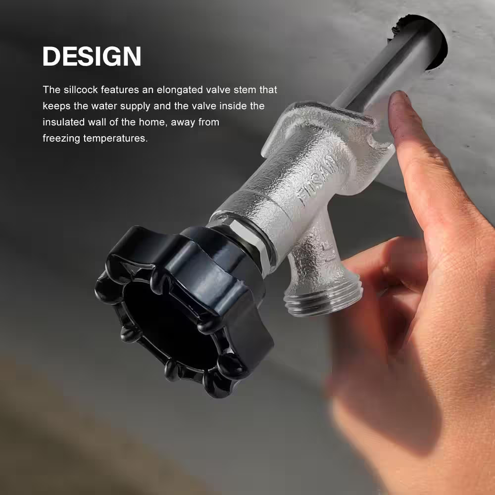 14 In. L Sillcock Frost Free Outdoor Faucet, with 1/2 In. PEX Connection and 3/4