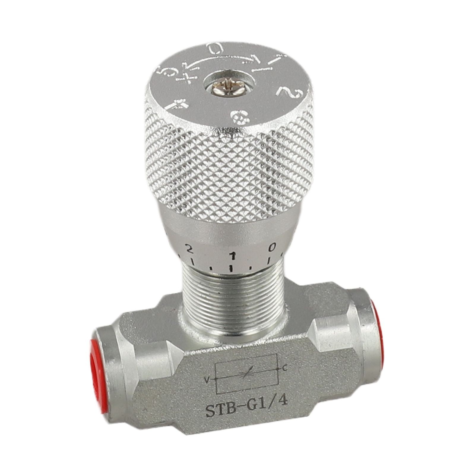 Hydraulic Two Way Flow Control Valve Carbon Steel Body 1 4 and 3 8 Inch Sizes