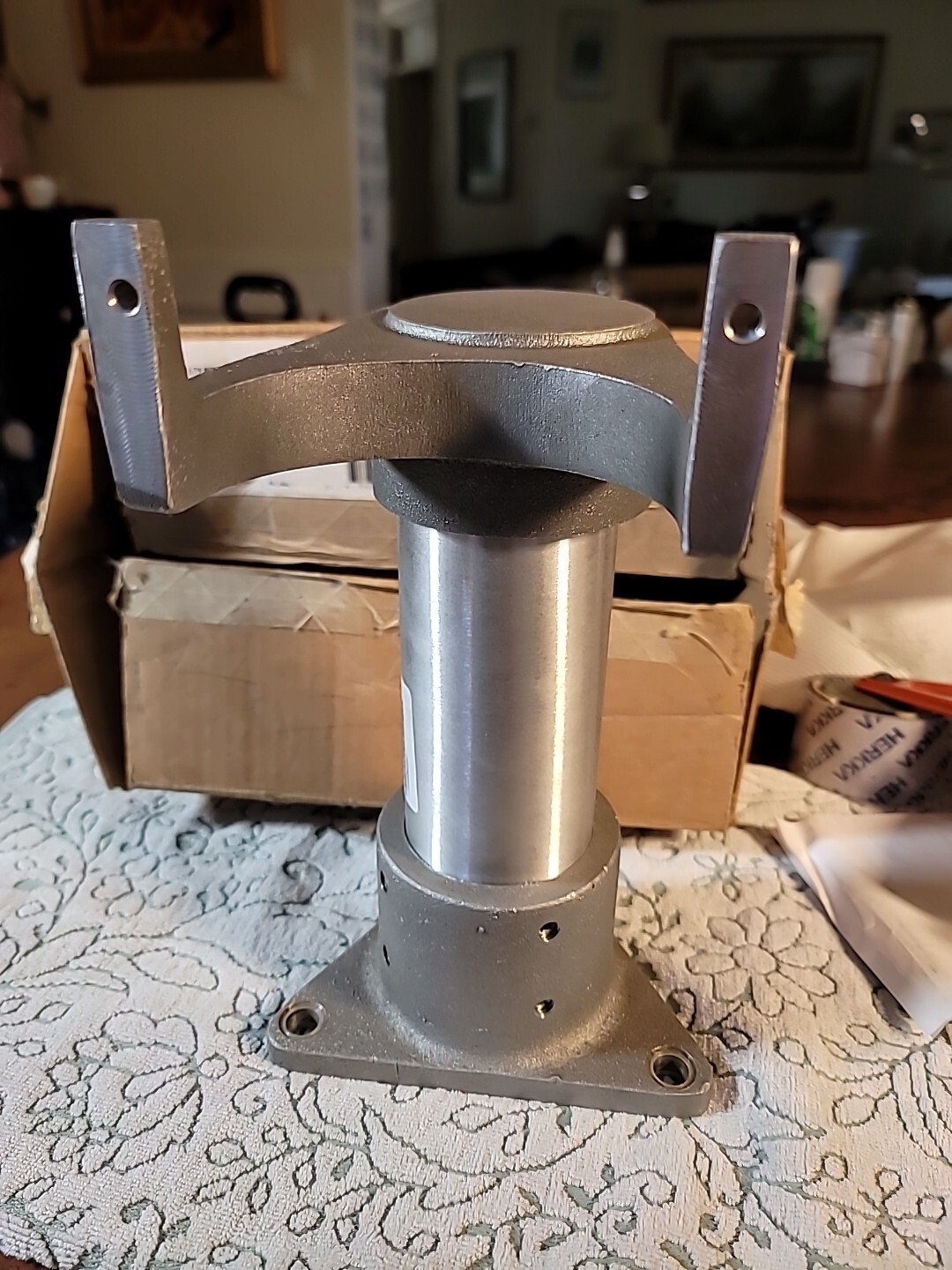 T&S Brass B-0473 Aluminum Wall Support For Knee Action Valve With 12″ From Wall