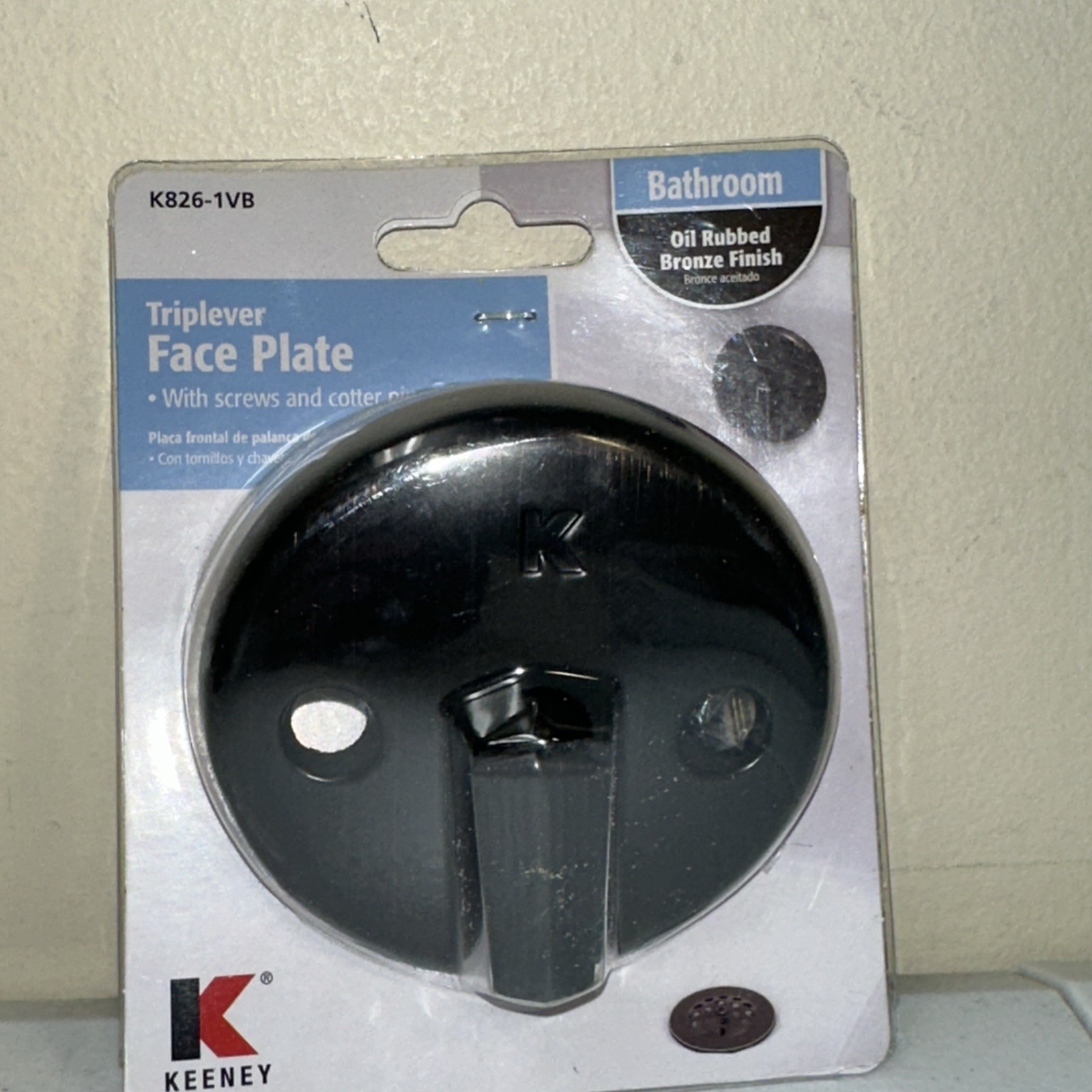 Keeney Metal Overflow Face Plate Oil Rubbed Bronze K826-1VB Replacement