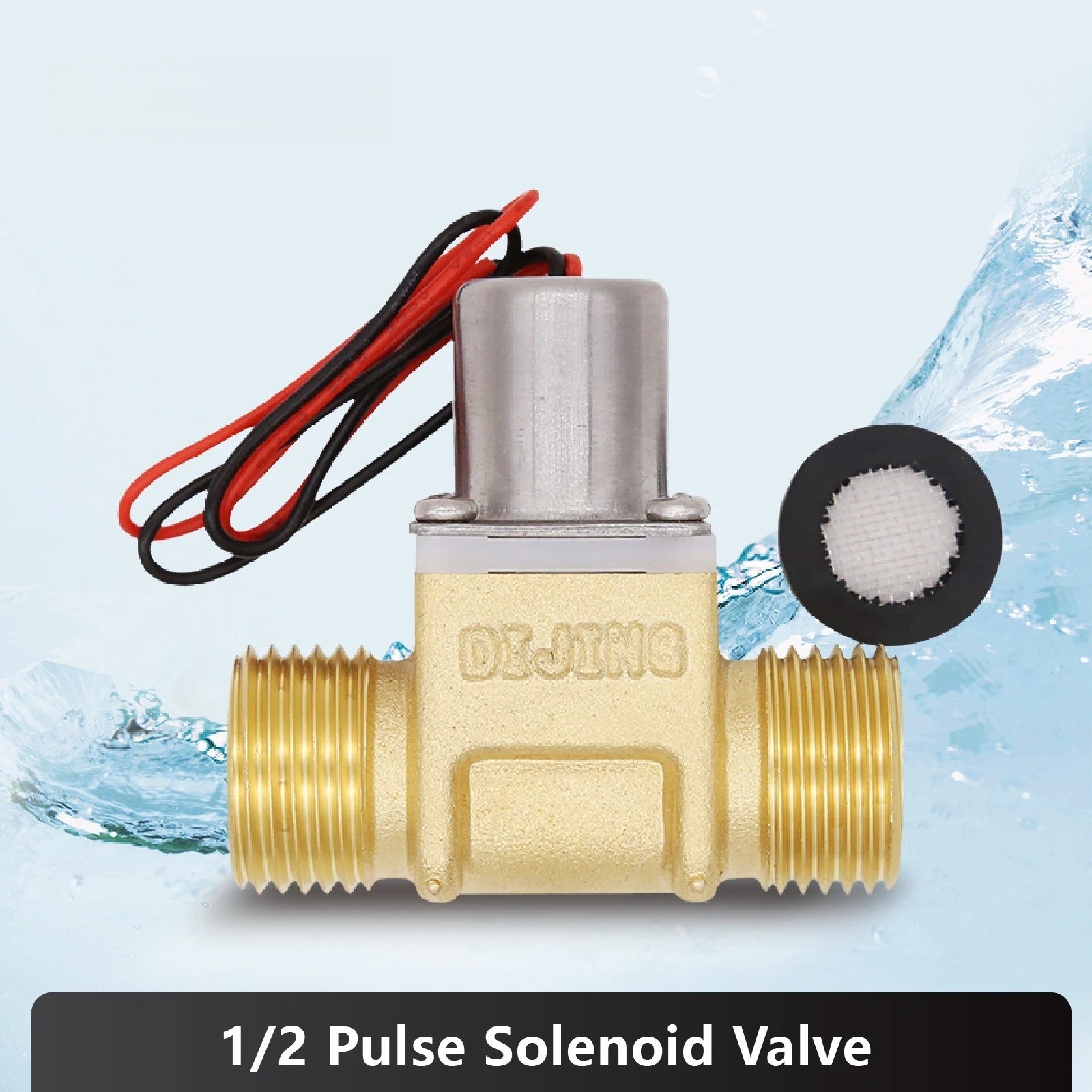 Automatic Urinal Flush Valve DC4.5V G1/2 Latching Solenoid Sensor Controller