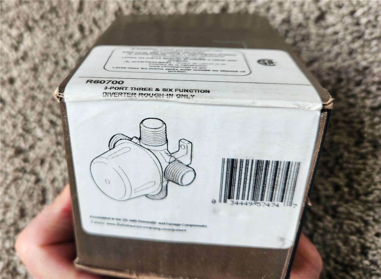 Brizo R60700 3-Port Three & Six Function Diverter Rough-In NEW SEALED BOX