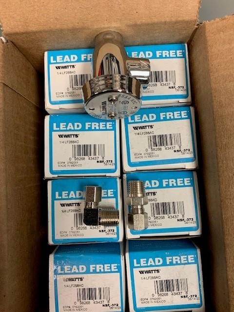 (8) Watts LF288AC-1/4″ Anti-Siphon Vacuum Breaker w/Tube Fittings as Shown