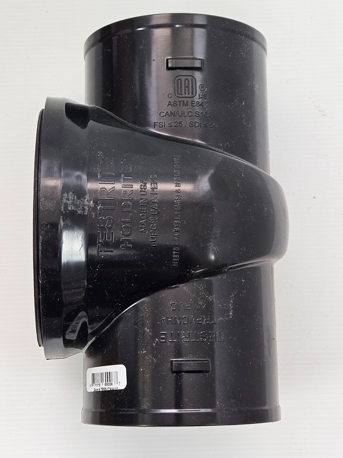 TESTRITE/HOLDRITE TRPVCNH4 , 4″ PVC, TEST CLEANOUT TEE with PLUG