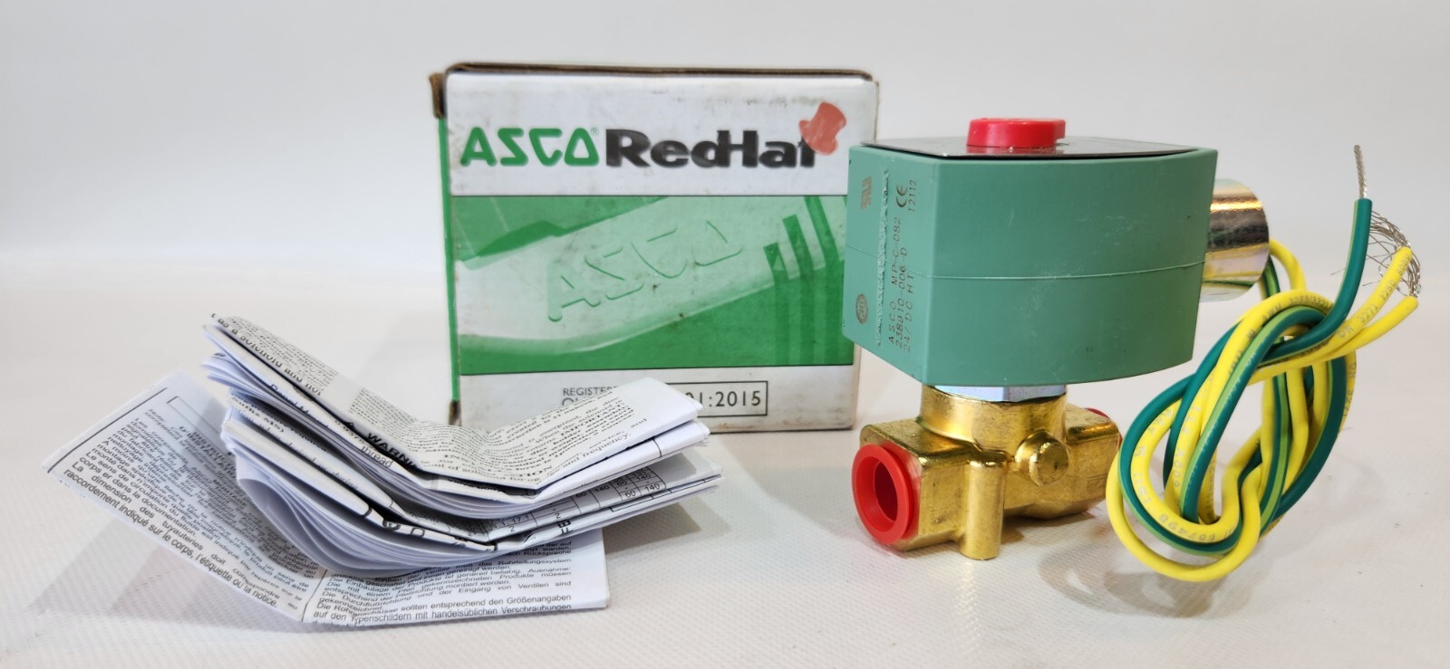 REDHAT 8263H200LF 24/DC Solenoid Valve,3/8″ Pipe,NBR Seal,24VDC 53AY20