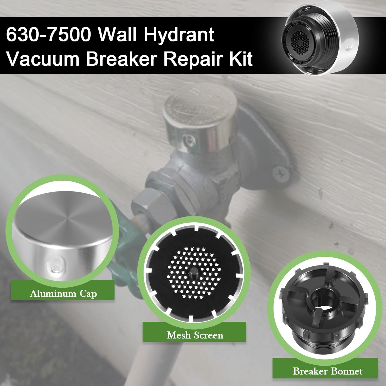 630-7500 Vacuum Breaker Service Parts Kit for Prier 400/500 Series Mansfield