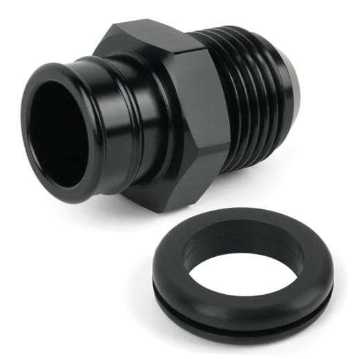 10AN Aluminum Push fit Valve Cover Grommet for GM LS Engines – Black with