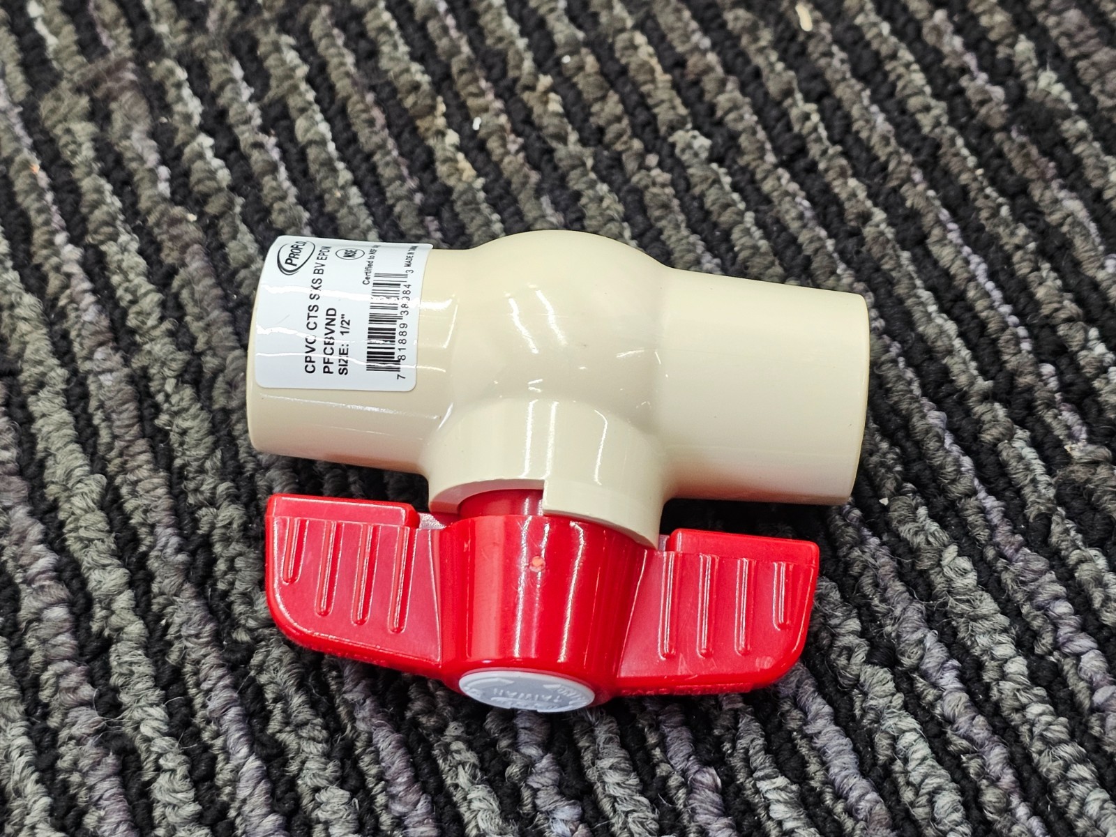 (QTY 10) PFCBVN PFCBVND Series 1/2 in Plastic Full Port Solvent Weld Ball Valve