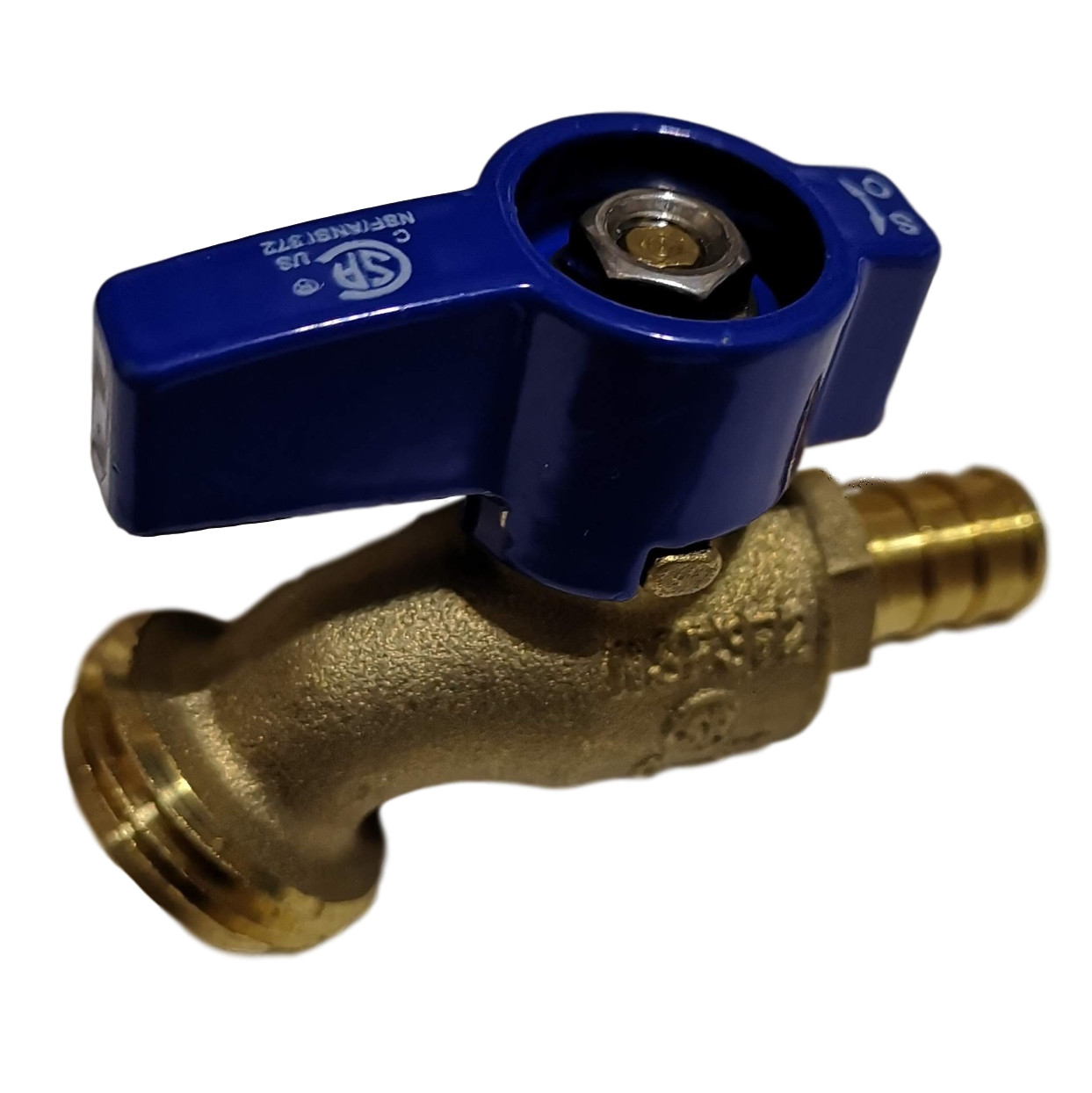 10 Pieces 1/2″ Pex B Hose Bibb No kink, Garden Valve, Lead Free Brass, 1/4 Turn