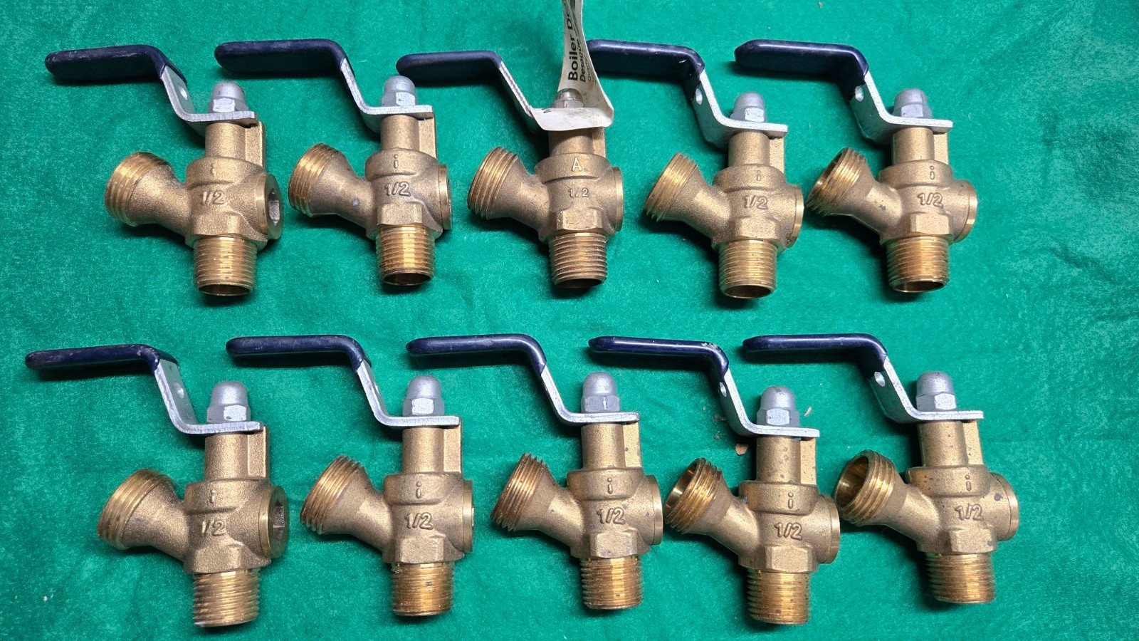 10 PC AMERICAN VALVE 1/2″ QUARTER TURN BOILER DRAIN IPS THREADED M75QT