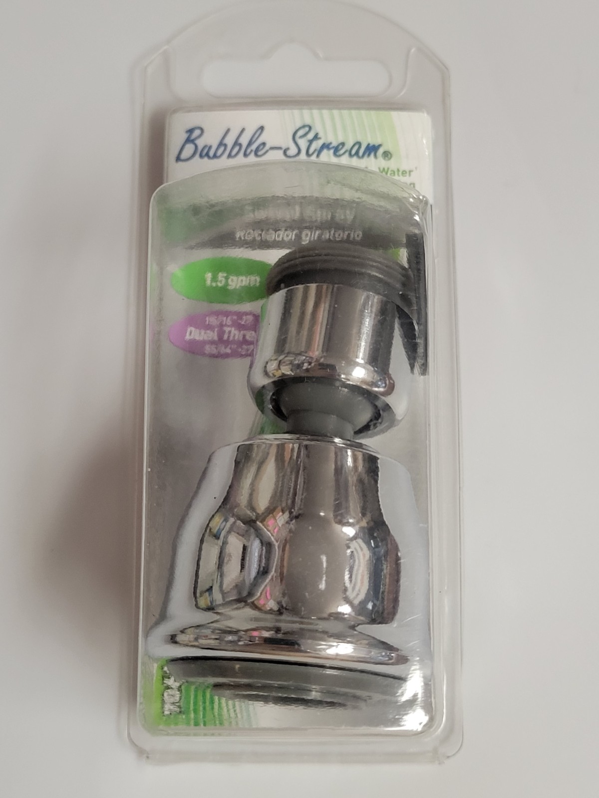 Bubble-Stream 1.5gpm Dual Thread Swivel Spray (2018) Brand New Factory Sealed
