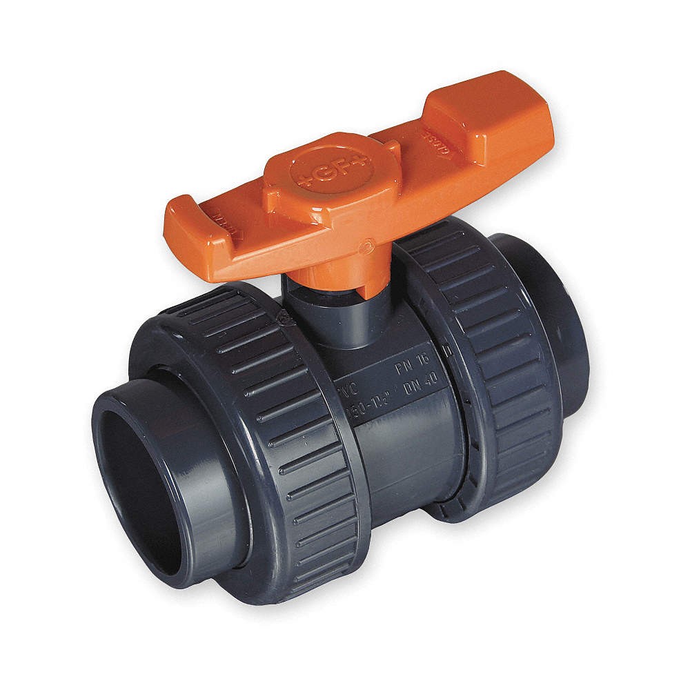 GF PIPING SYSTEMS 163375007 Manual 2-Way Ball Valve,Socket,CPVC 1CMD7