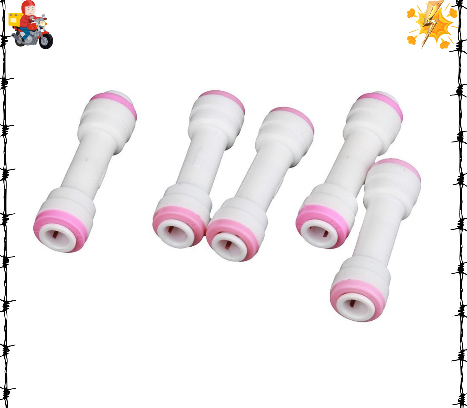1/4″ RO Water Tube Fitting Check Valve,Straight Quick Push to Connect Check Valv