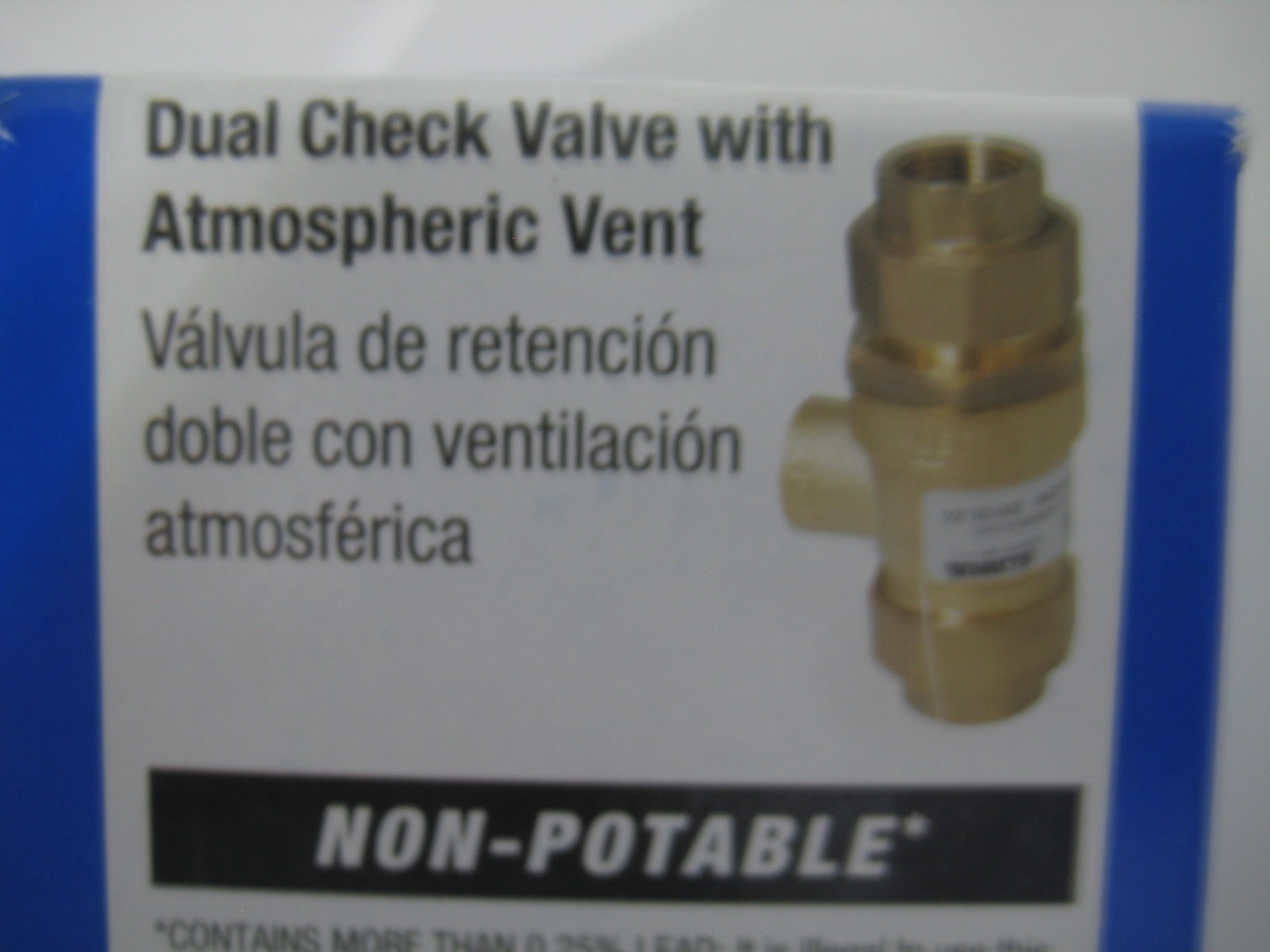 Brand New – Watts 9D M3 1/2″ #0950053 Dual Check Backflow with Atmospheric Vent