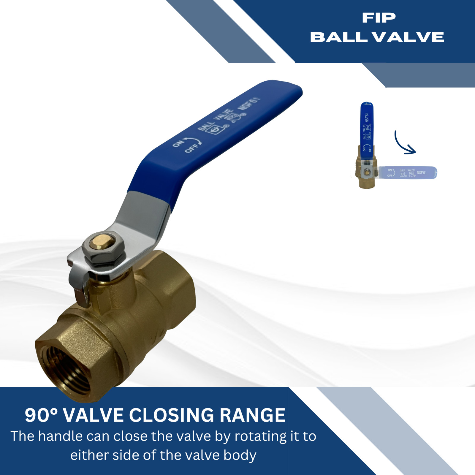 5 Pcs. 1 Inch Female Ball Valve, 1 Inch FIP Ball Valve, 1 Inch FNPT Ball Valve