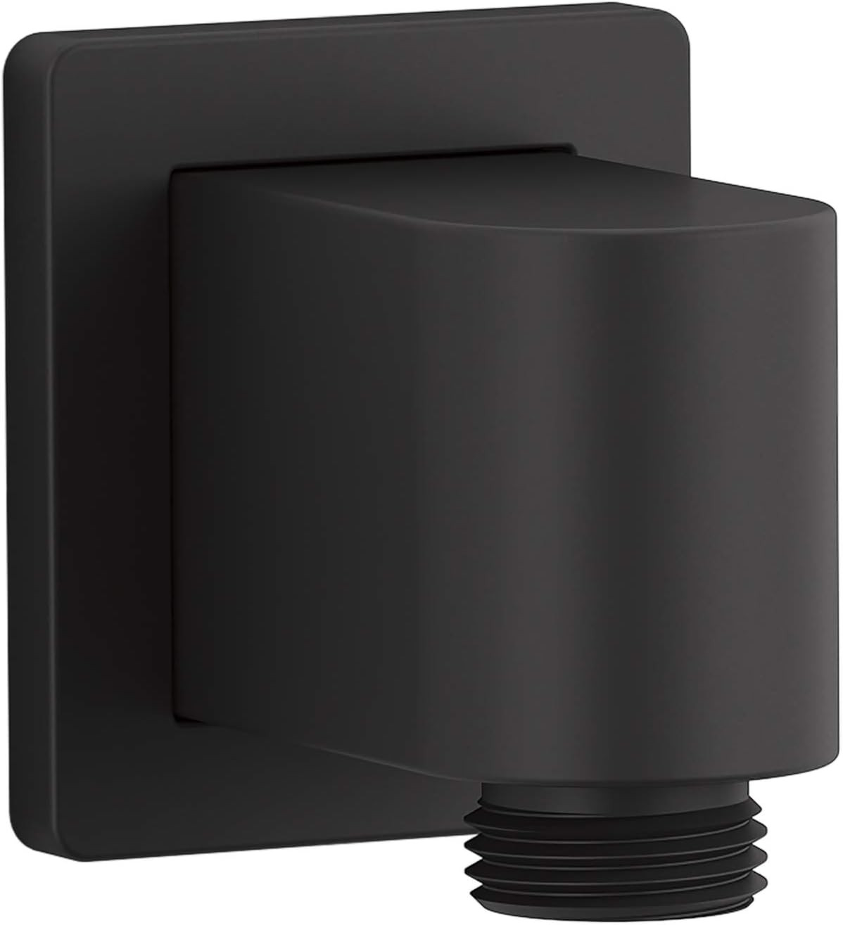Matte Black Wall Mount Supply Elbow with Check Valve for Handshower