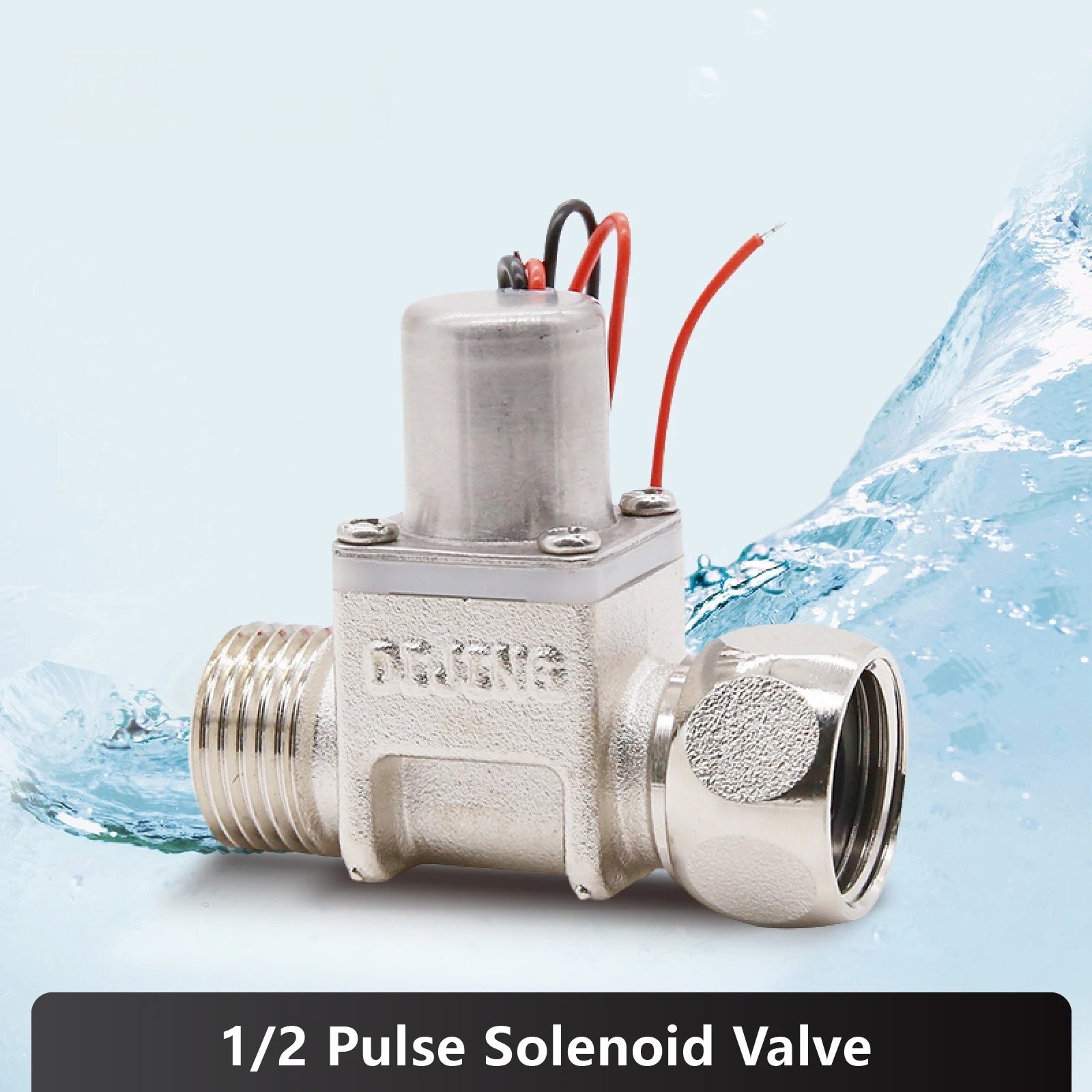 Automatic Urinal Flush Valve DC4.5V G1/2 Latching Solenoid Sensor Controller