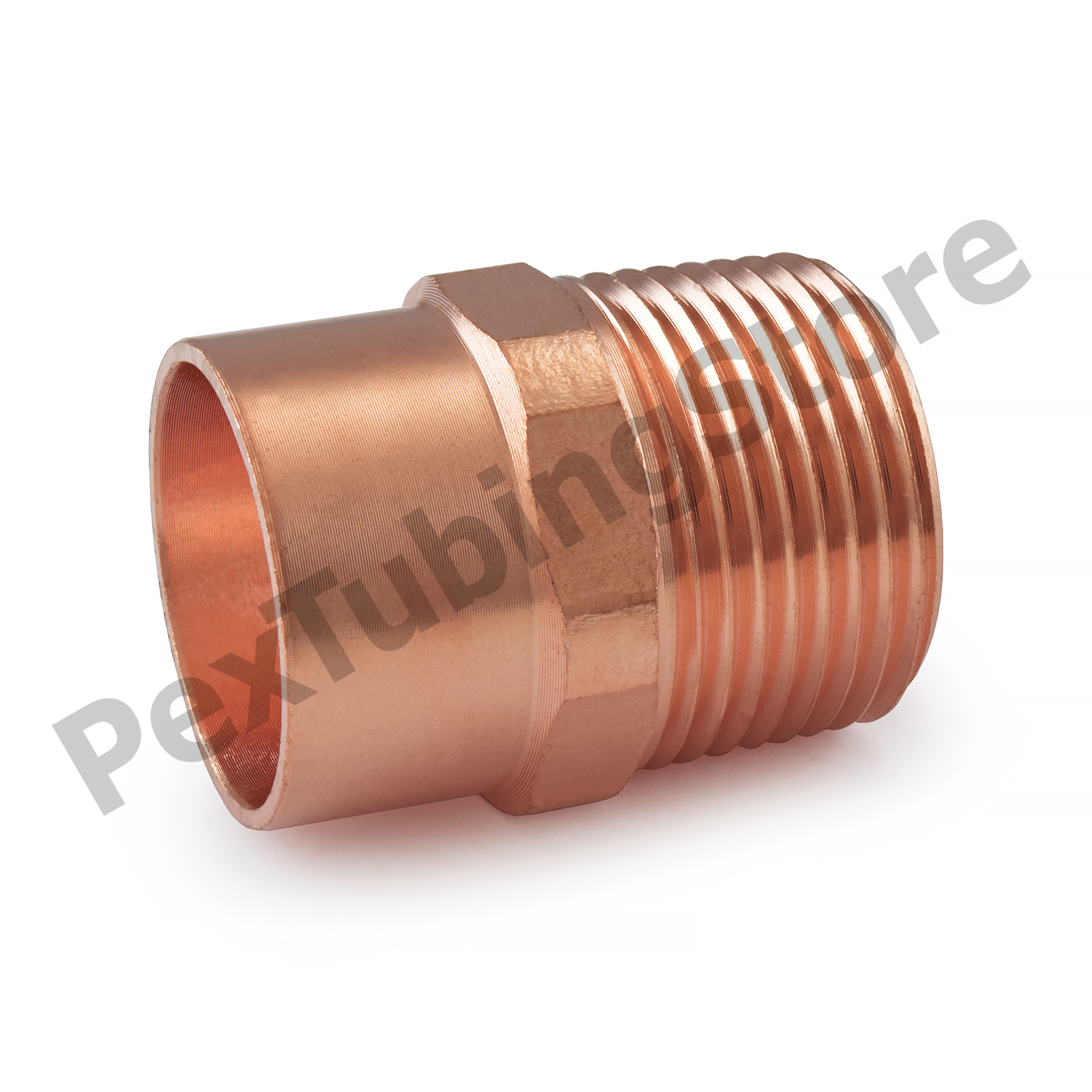 1″ C x 1″ Male NPT Threaded Copper Adapter
