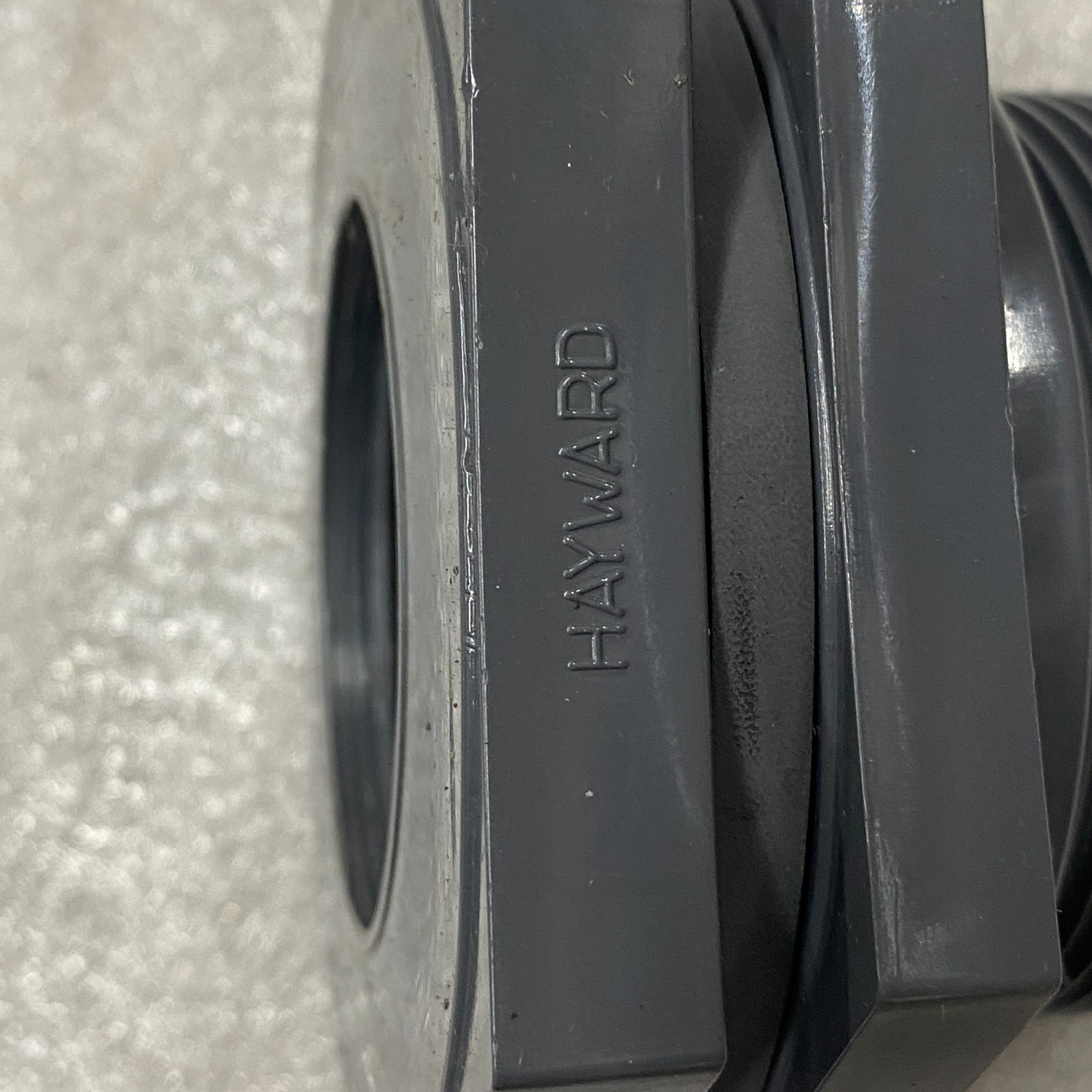 HAYWARD BF10200TXT Bulkhead Plastic Valve Fitting 2″ PVC Black