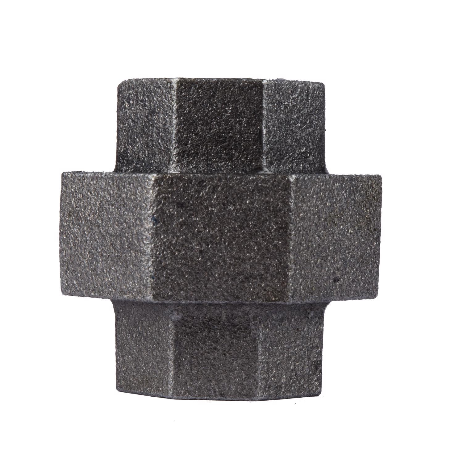 BK Products 3/4in. FPT x 3/4in. Dia. FPT Black Malleable Iron Union 5PK