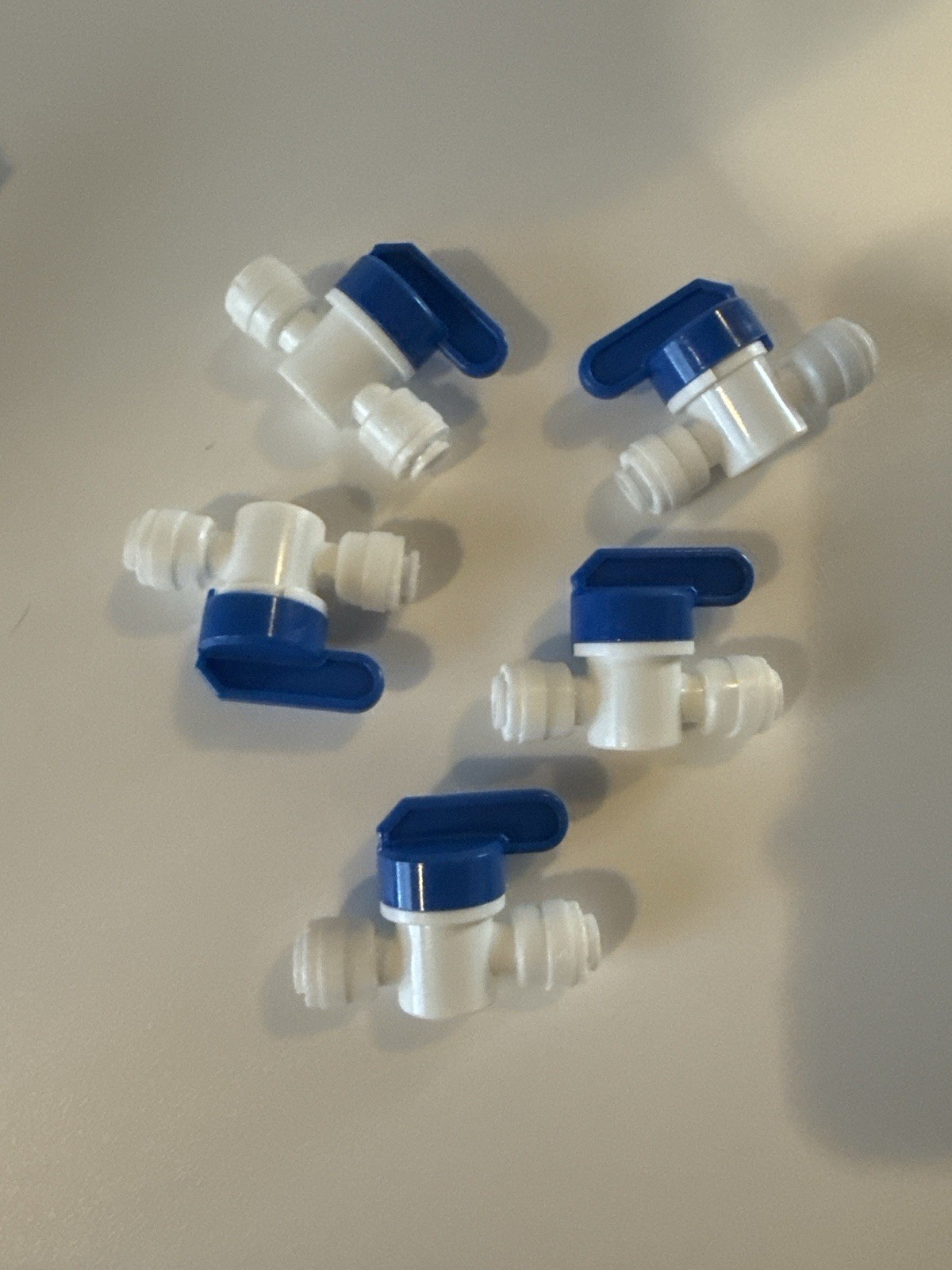 5 Pack Malida 1/4” Quick Connect Water Shut Off Ball Valves RO System