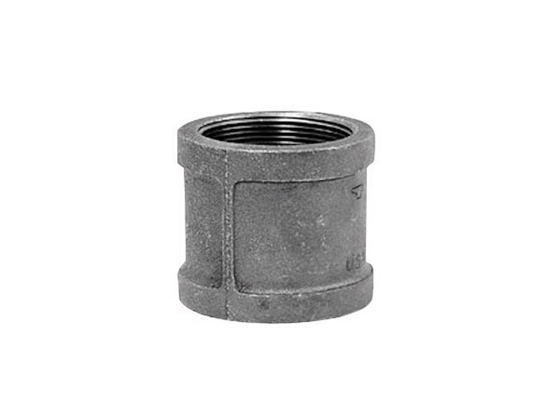 Anvil 8700133203 Black Malleable Iron Pipe Fitting Coupling 1 in. NPT Female
