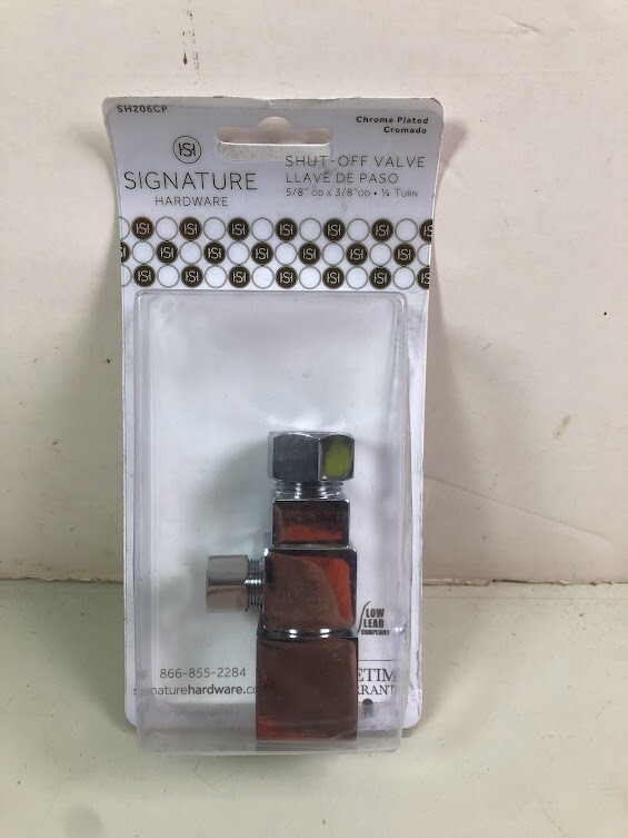 Signature Hardware SH206CP 5/8×3/8″ Compression Square Angle Valve Supply Valve