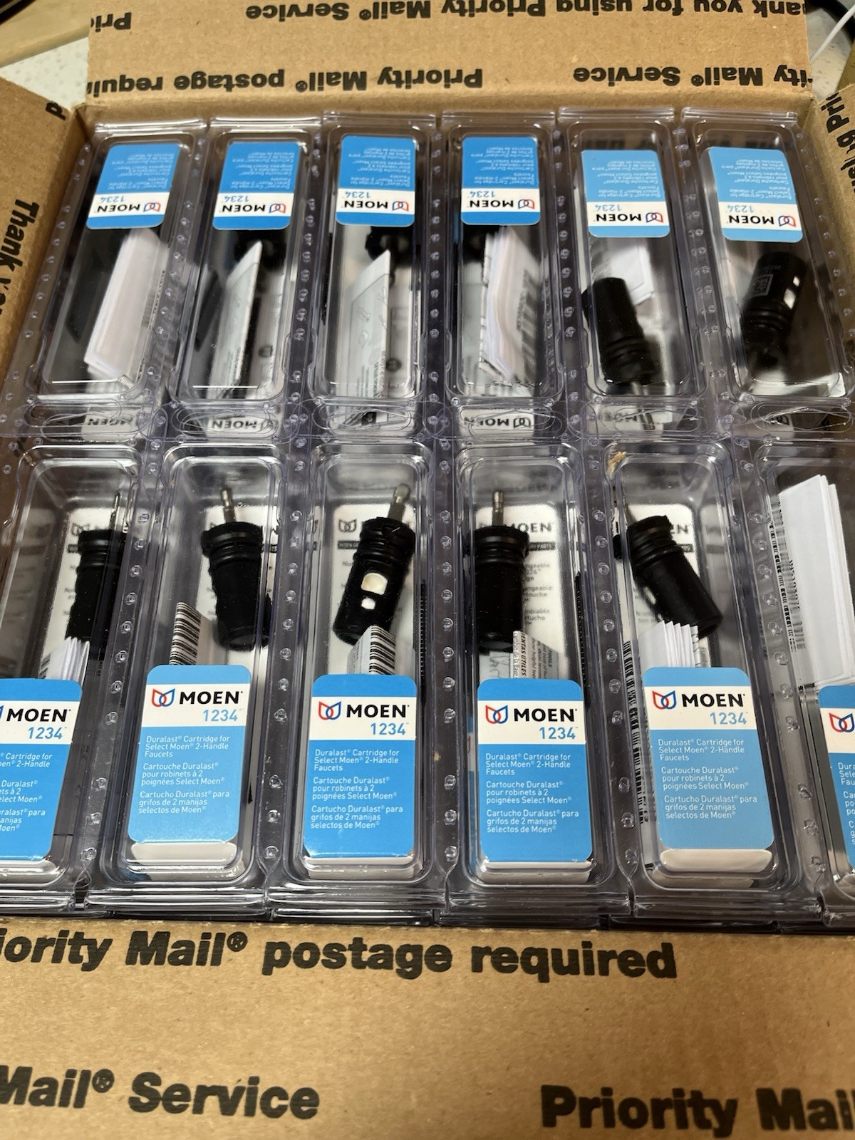 LOT OF 48 NEW GENUINE OEM MOEN 1234 or 1234 Cartridges MADE in USA SELLER