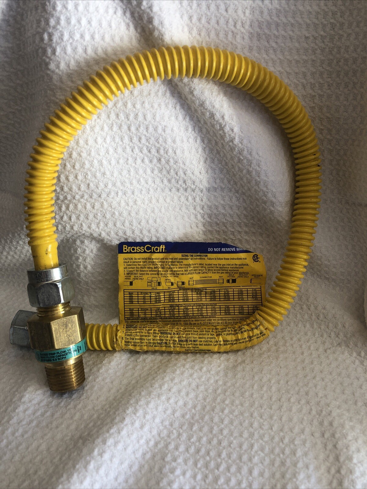 Brass Craft Gas Connector Stainless Steel with Corrosion Resistant Coating 22”