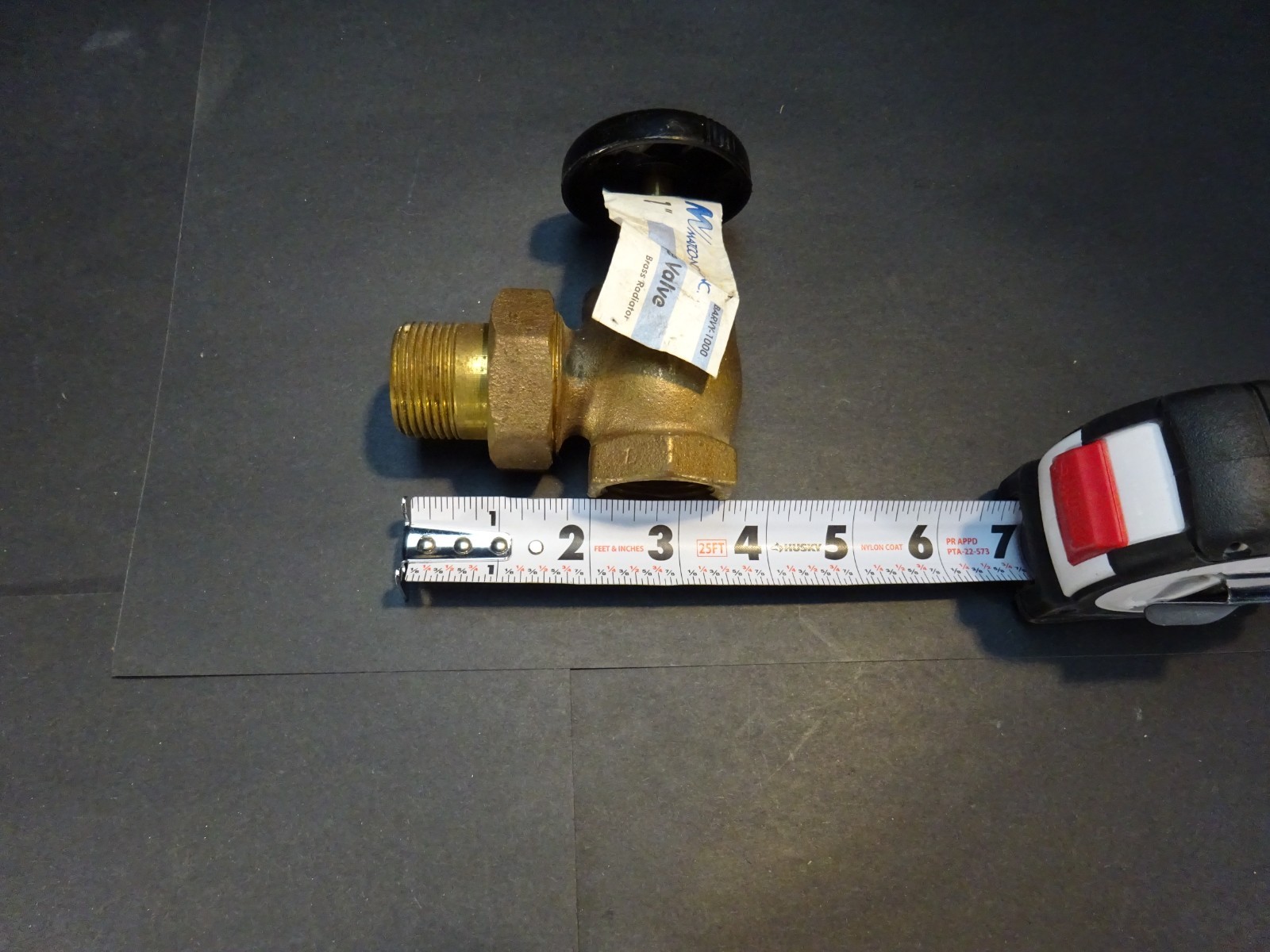 NEW Matco‑Norca BARVY‑1000 1″ Brass Angle Valve – Radiator / Plumbing Valve