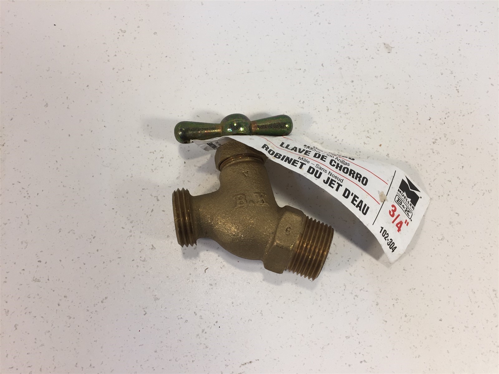 Mueller B&K Industries Male Threaded Hose Bibb Brass 3/4″ 102-304