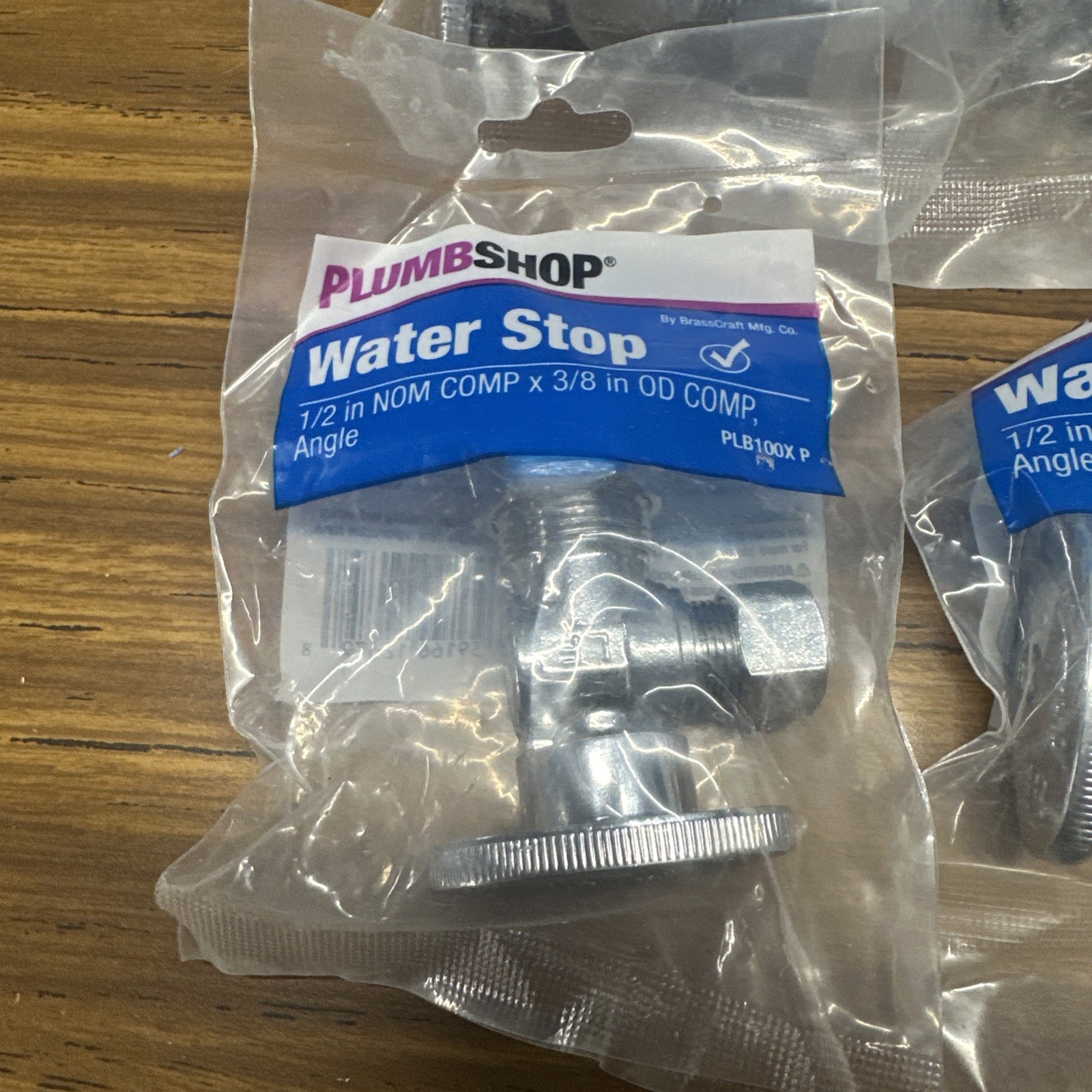 NEW! 20 Pk 1/4 Turn Angle Water Stop Shut Off Ball Valve 1/2″ Nom Comp x 3/8″ OD