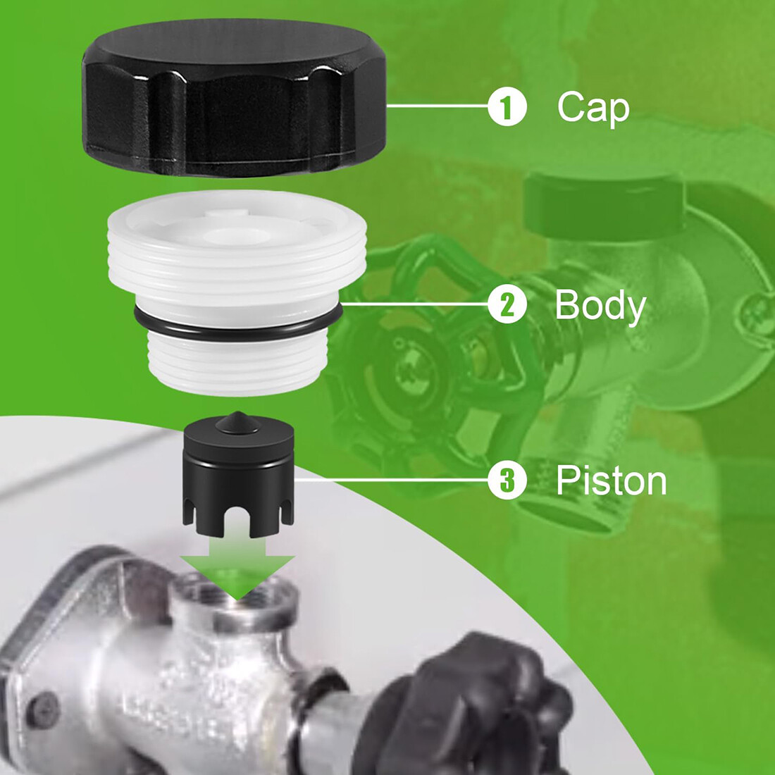 VACUUM BREAKER KIT FOR ANTI-SIPHON FROST-FREE SILLCOCK VALVES 1019-A REPAIR KIT
