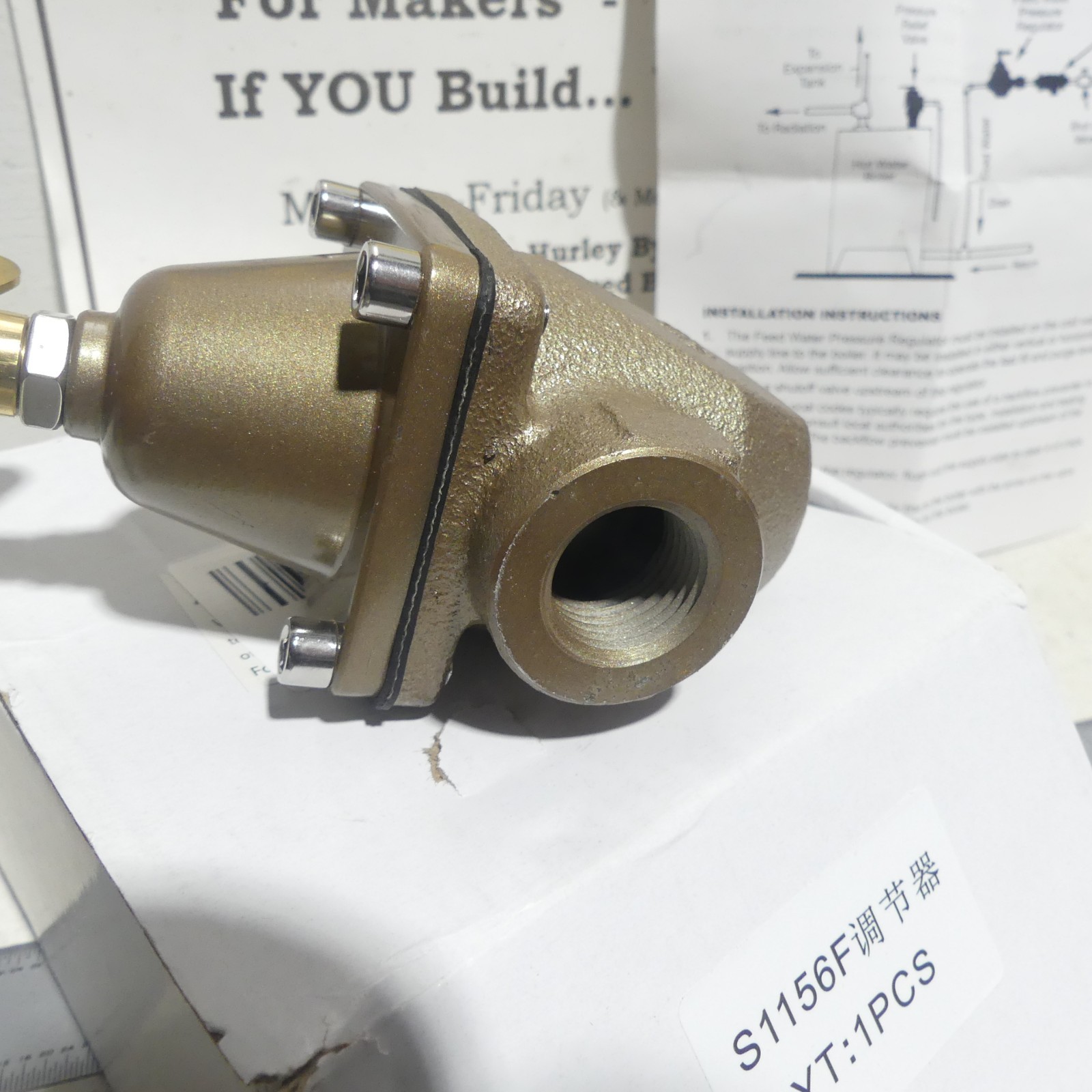 Quality Aftermarket Watts 1156F S1156F B1156F Boiler Water Pressure Regulator