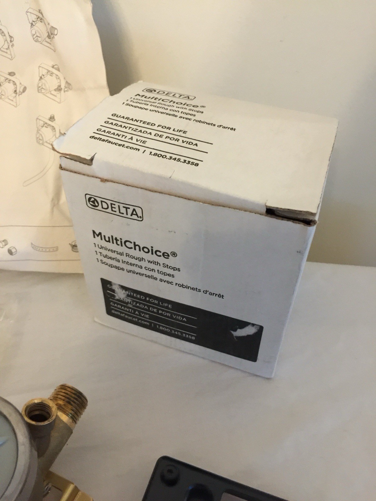 NWT Delta Multi Choice 1 Universal Value Rough In R10000-UNWSHF New Unused